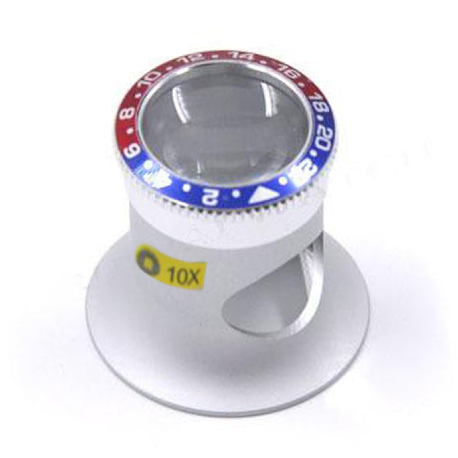 Magnifying Eye Loupes Optical Magnifier Jewelry Watch Repair Blue Red 10X