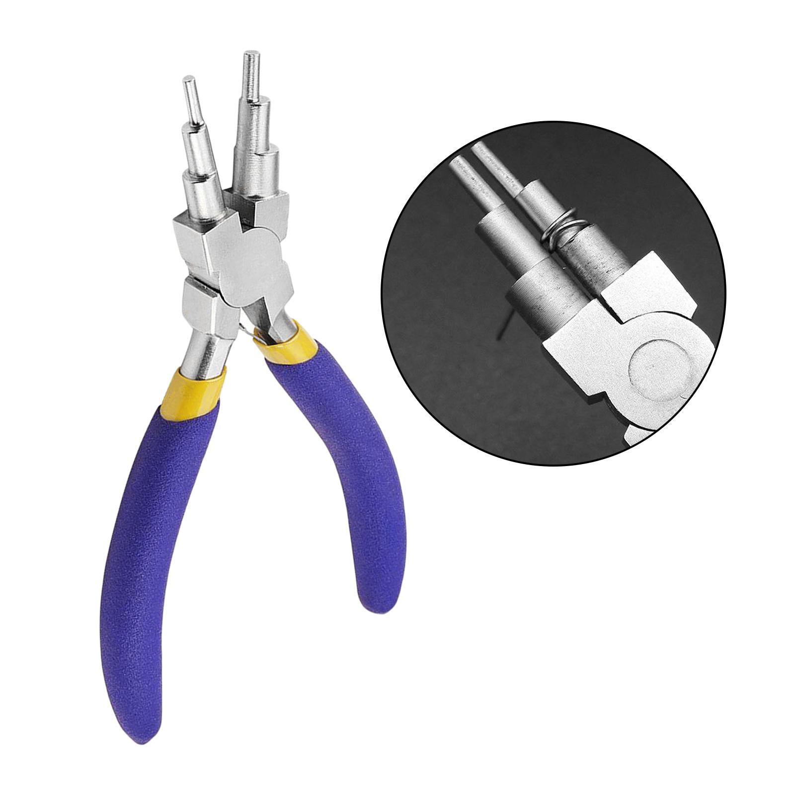 2-9 mm Wire Looping Forming 6 in 1 Pliers Bail Making Shaping Jump Ring