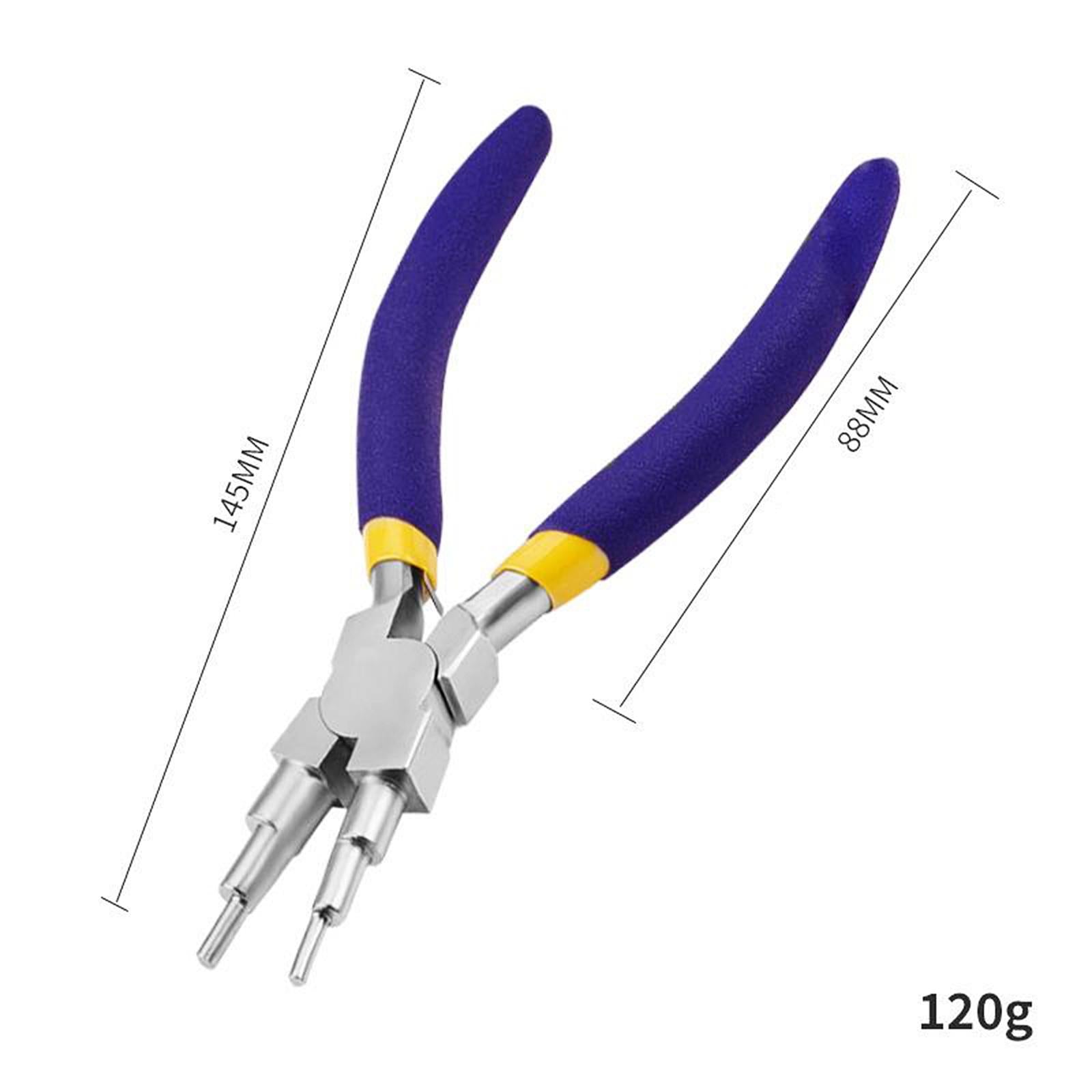 2-9 mm Wire Looping Forming 6 in 1 Pliers Bail Making Shaping Jump Ring