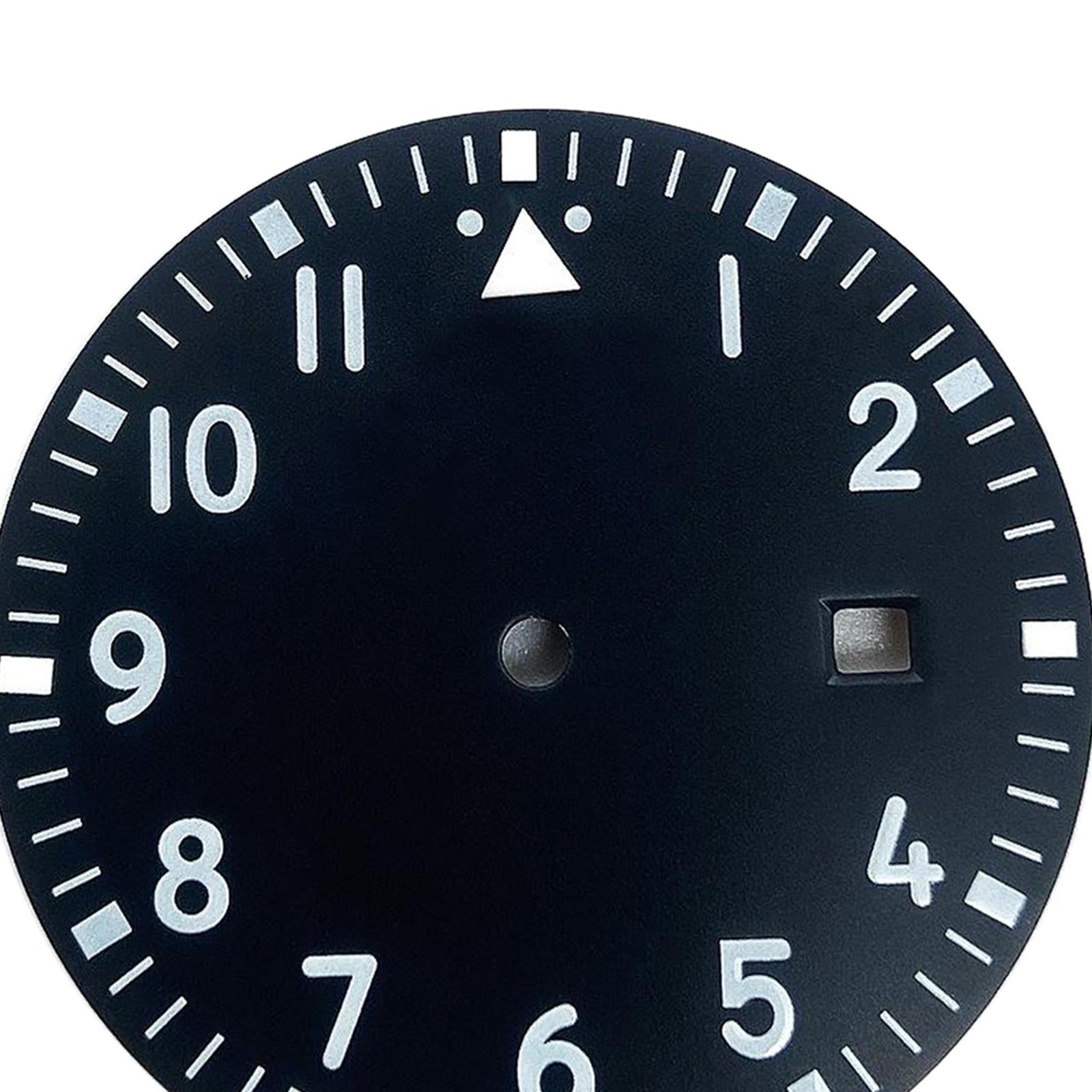 1.31inch Watch Dial Repair Part Calendar Display for Miyota 2813 Black