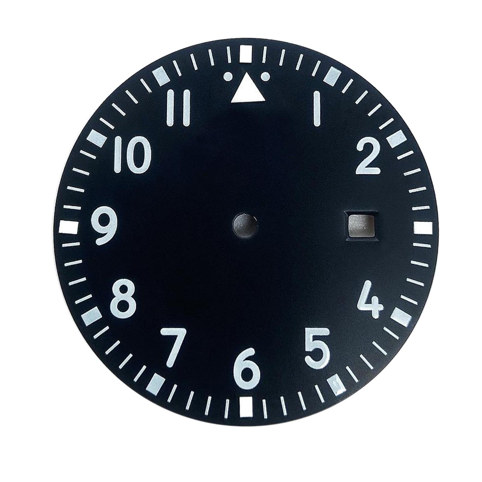 1.31inch Watch Dial Repair Part Calendar Display for Miyota 2813 Black