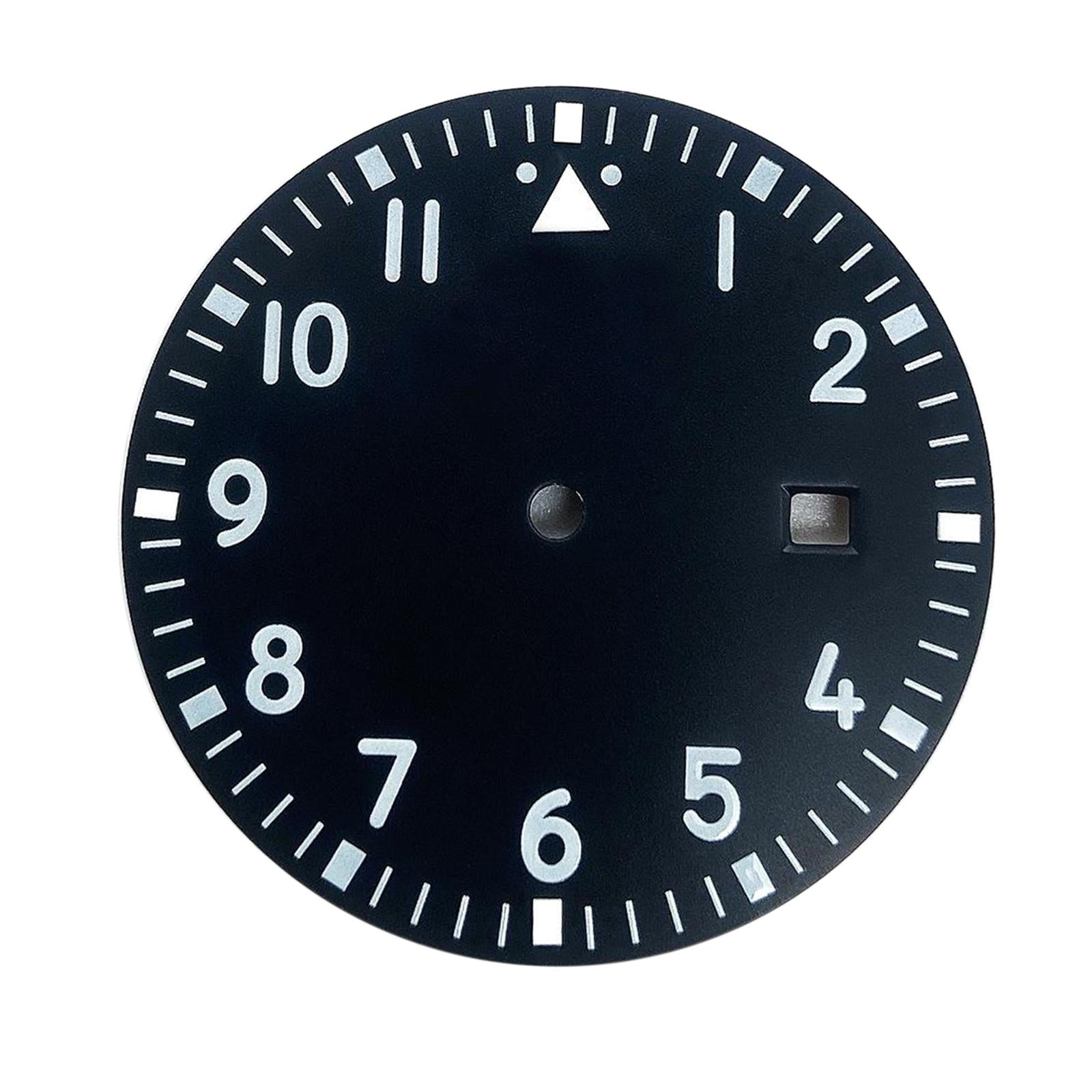 1.31inch Watch Dial Repair Part Calendar Display for Miyota 2813 Black