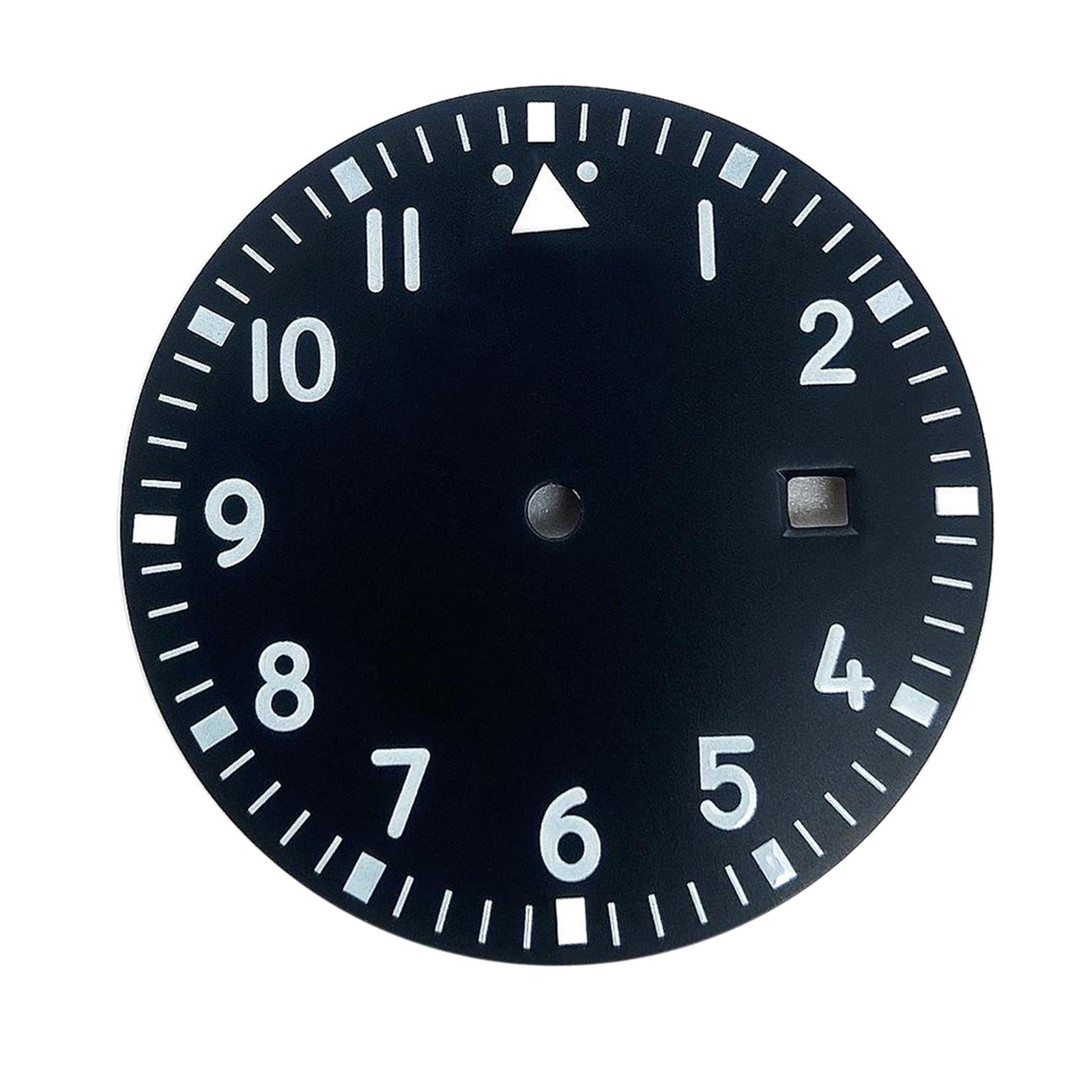 1.31inch Watch Dial Repair Part Calendar Display for Miyota 2813 Black