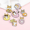 1Set Novelty Brooch Pins Clips Cardigan Cartoon Puppy Style for Women Girls