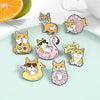 1Set Novelty Brooch Pins Clips Cardigan Cartoon Puppy Style for Women Girls