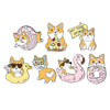 1Set Novelty Brooch Pins Clips Cardigan Cartoon Puppy Style for Women Girls