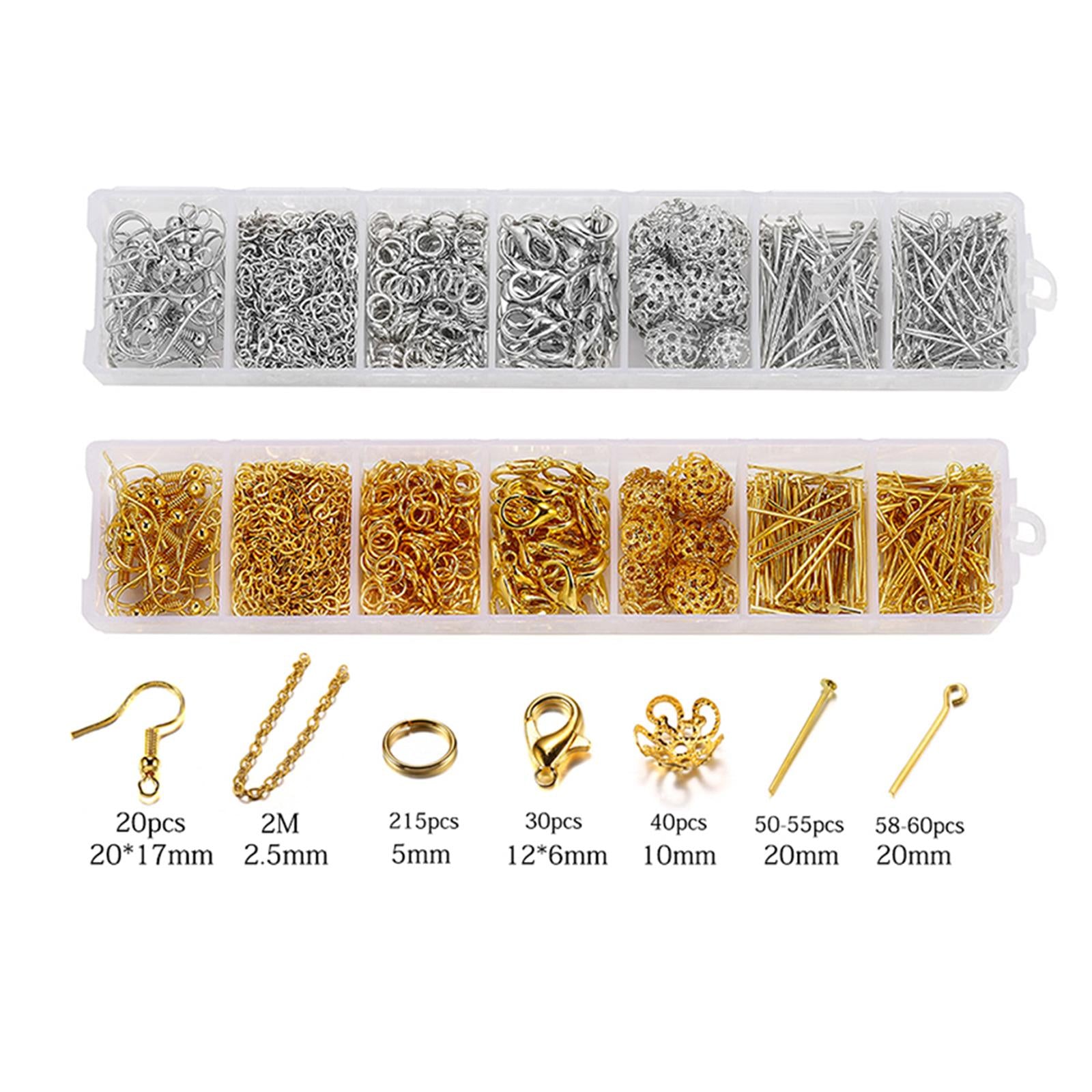 420pcs Earring Hooks for Jewelry Making Tools Earring Clasp Findings Golden