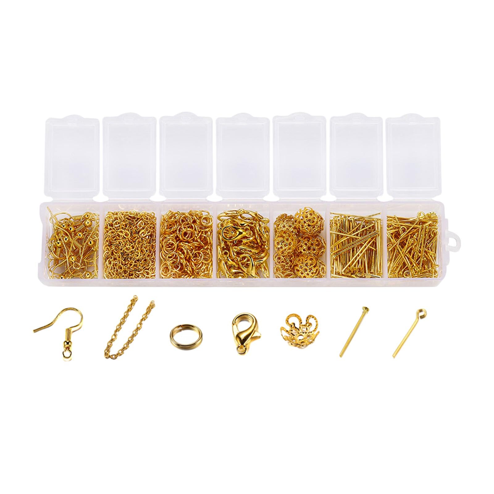 420pcs Earring Hooks for Jewelry Making Tools Earring Clasp Findings Golden