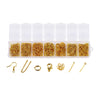 420pcs Earring Hooks for Jewelry Making Tools Earring Clasp Findings Golden