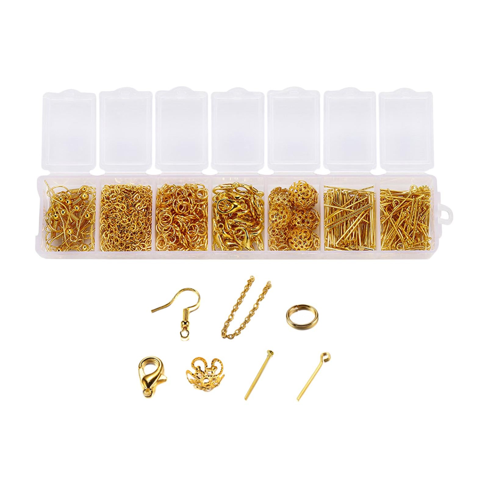 420pcs Earring Hooks for Jewelry Making Tools Earring Clasp Findings Golden