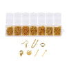 420pcs Earring Hooks for Jewelry Making Tools Earring Clasp Findings Golden