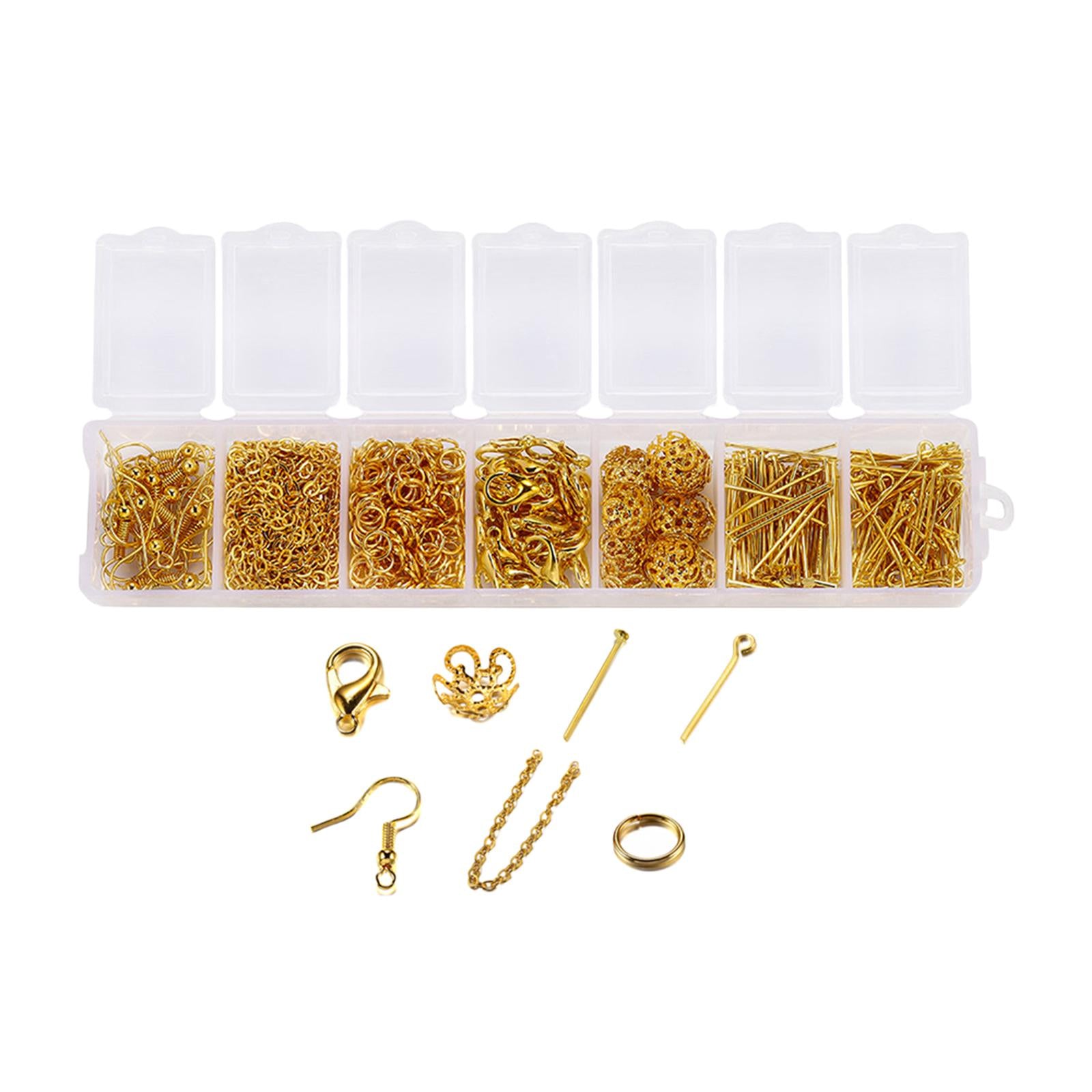 420pcs Earring Hooks for Jewelry Making Tools Earring Clasp Findings Golden