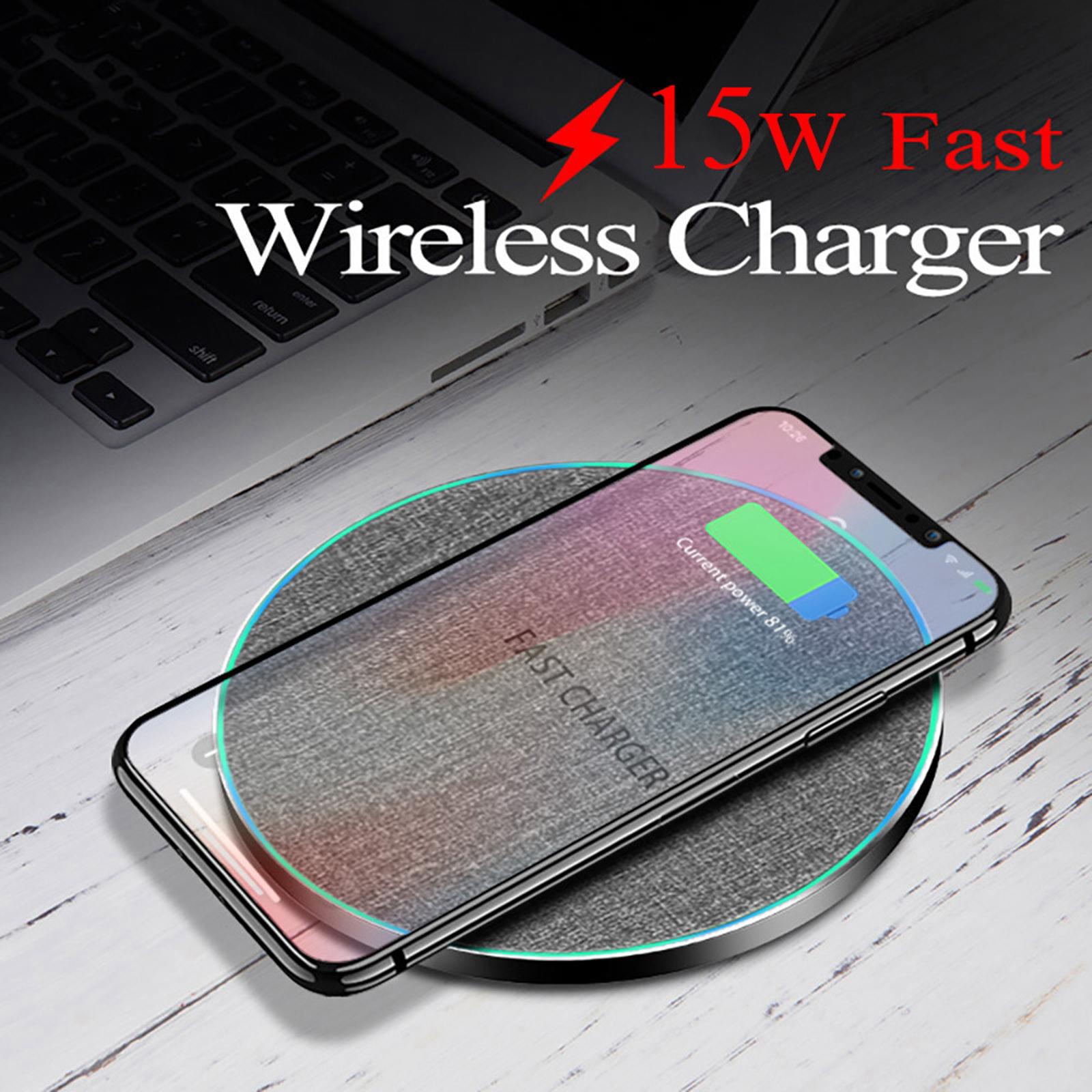 15W Wireless Fast Charger Stand Pad For Samsung Galaxy S20 S20+ S20Ultra S10