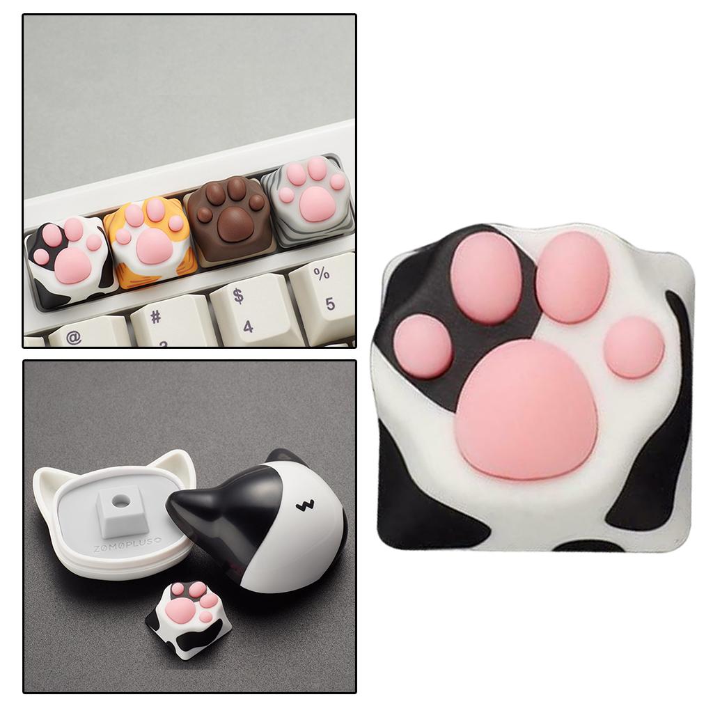 Silicone Cat Paw Mechanical Keyboard Keycap for Cherry MX Premium Cow