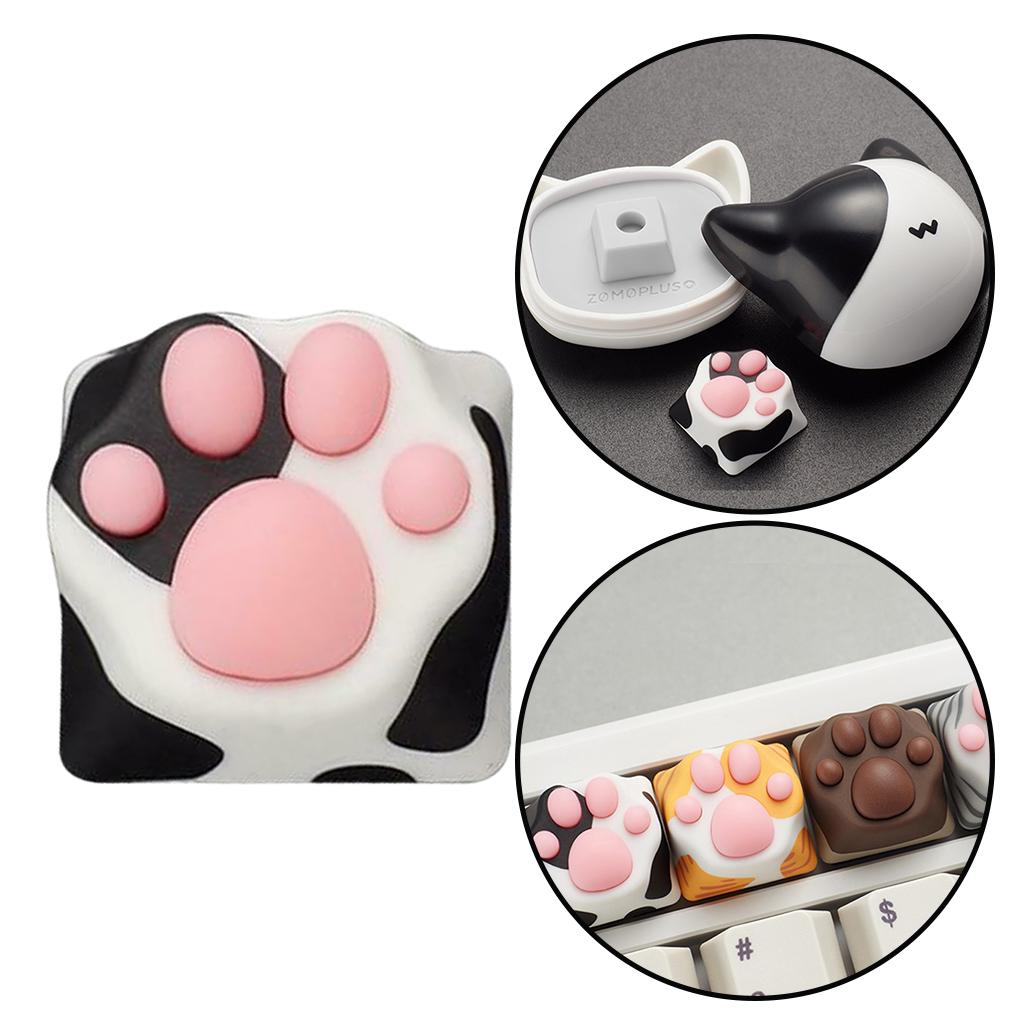 Silicone Cat Paw Mechanical Keyboard Keycap for Cherry MX Premium Cow