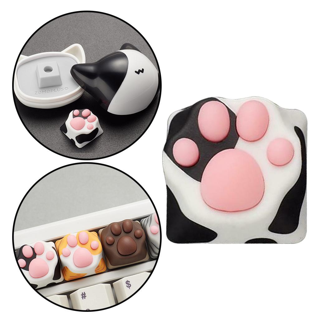 Silicone Cat Paw Mechanical Keyboard Keycap for Cherry MX Premium Cow