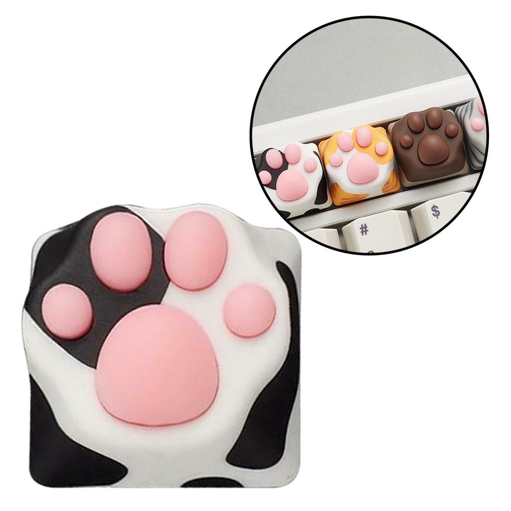 Silicone Cat Paw Mechanical Keyboard Keycap for Cherry MX Premium Cow