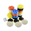 19/22/25pcs Car Polishing Pads Kit 3in with Adapter 2 in 1 for Polishing E