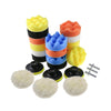 19/22/25pcs Car Polishing Pads Kit 3in with Adapter 2 in 1 for Polishing E