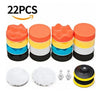 19/22/25pcs Car Polishing Pads Kit 3in with Adapter 2 in 1 for Polishing C