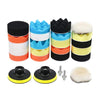 19/22/25pcs Car Polishing Pads Kit 3in with Adapter 2 in 1 for Polishing D