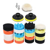 19/22/25pcs Car Polishing Pads Kit 3in with Adapter 2 in 1 for Polishing D