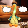 Plush Toy Dancing Duck Record and Speaking Toy Swing Doll B English Battery