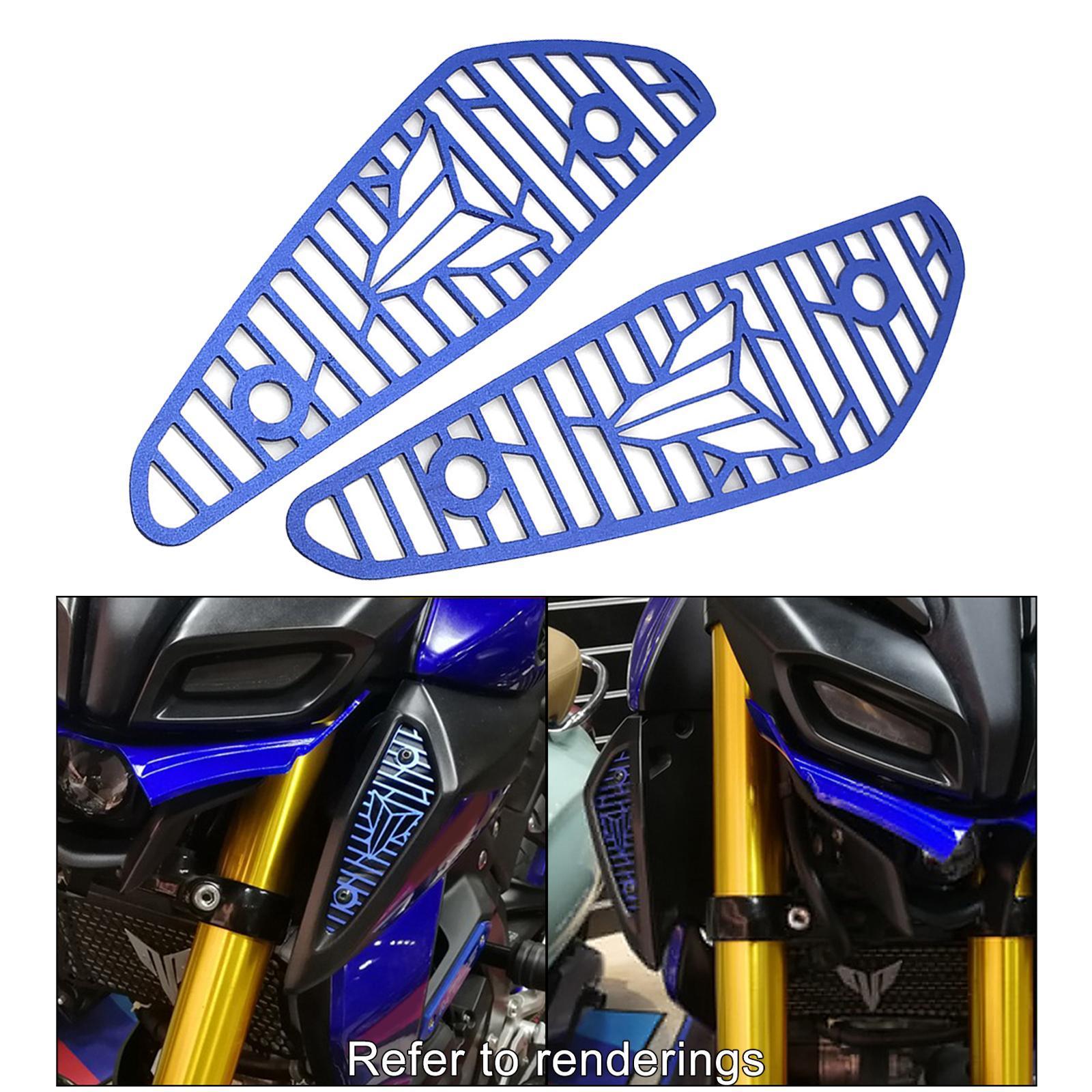 2pcs Motorcycle Air Intake Cover Guard For Yamaha MT-15 18-20  Blue