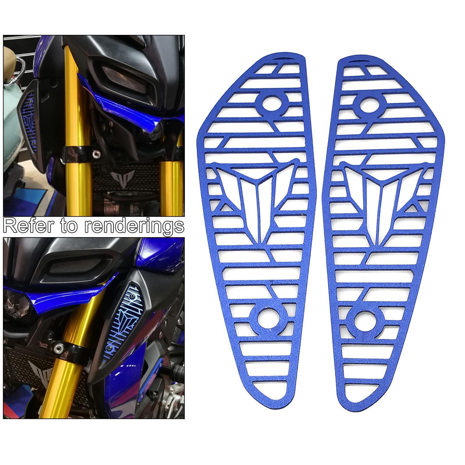 2pcs Motorcycle Air Intake Cover Guard For Yamaha MT-15 18-20  Blue