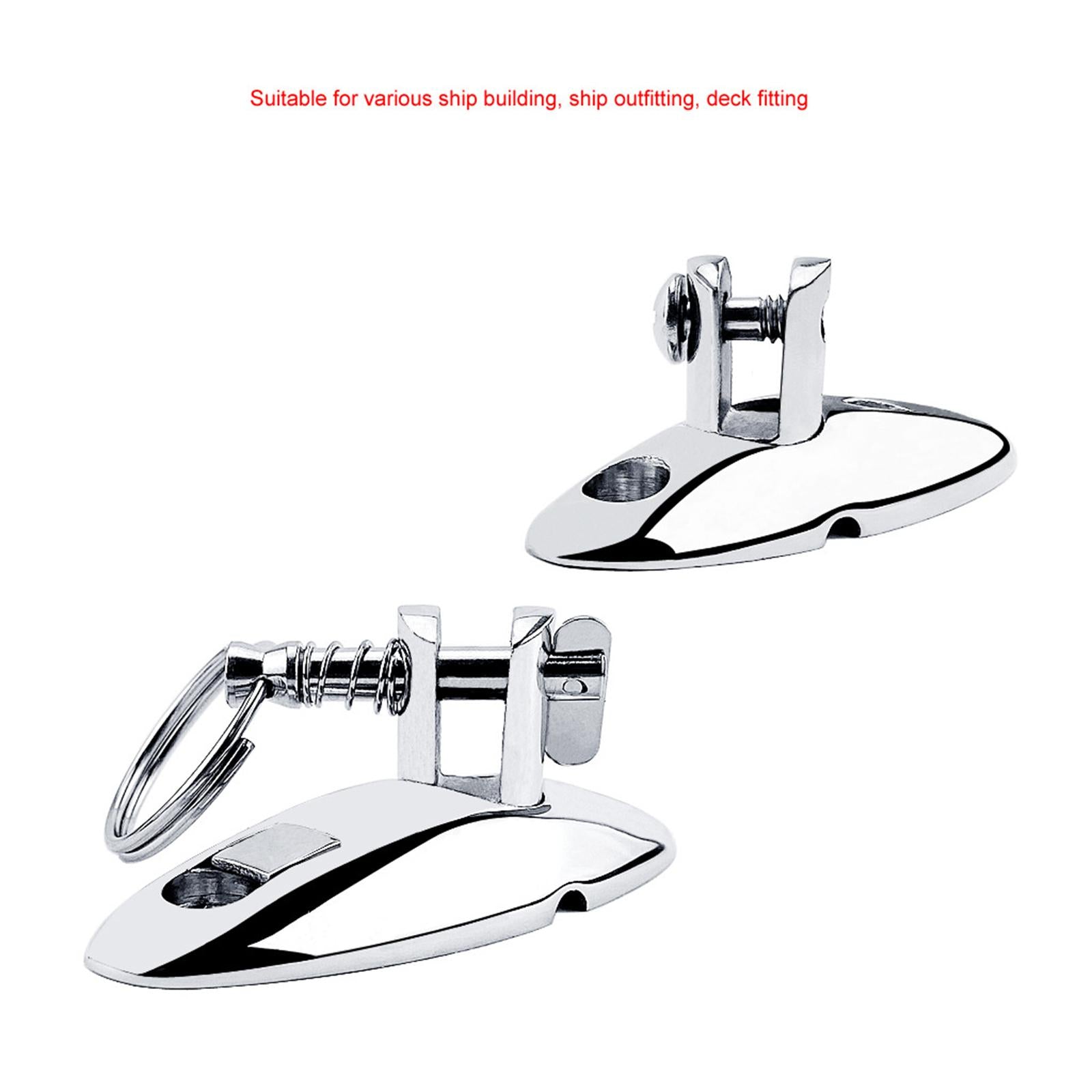 316 Steel Marine Deck Side Hinge for Bimini Boat Top Fitting  Screw version