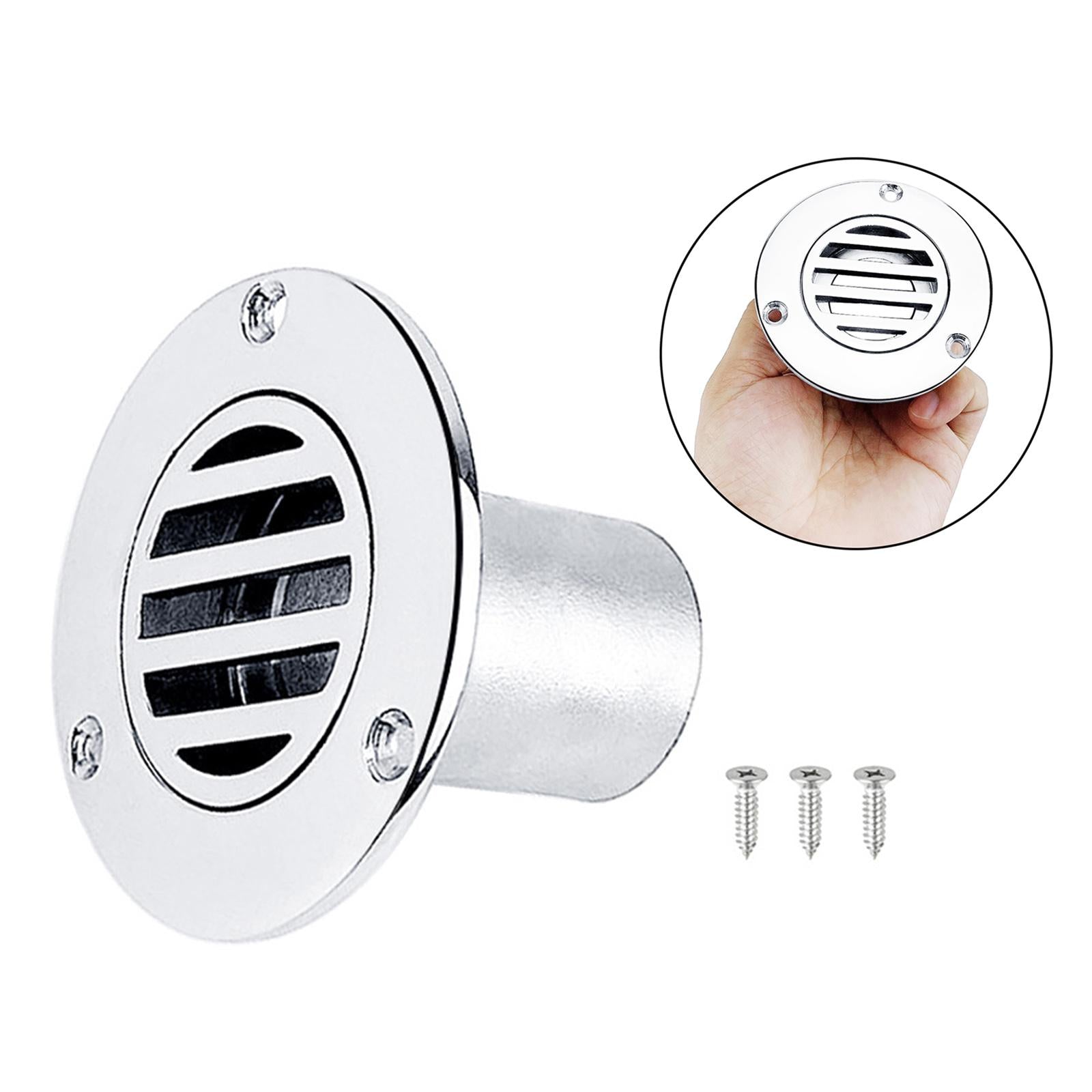 316 Stainless Steel Floor Drain Stable for Boat Deck Drainage Yacht Kayak