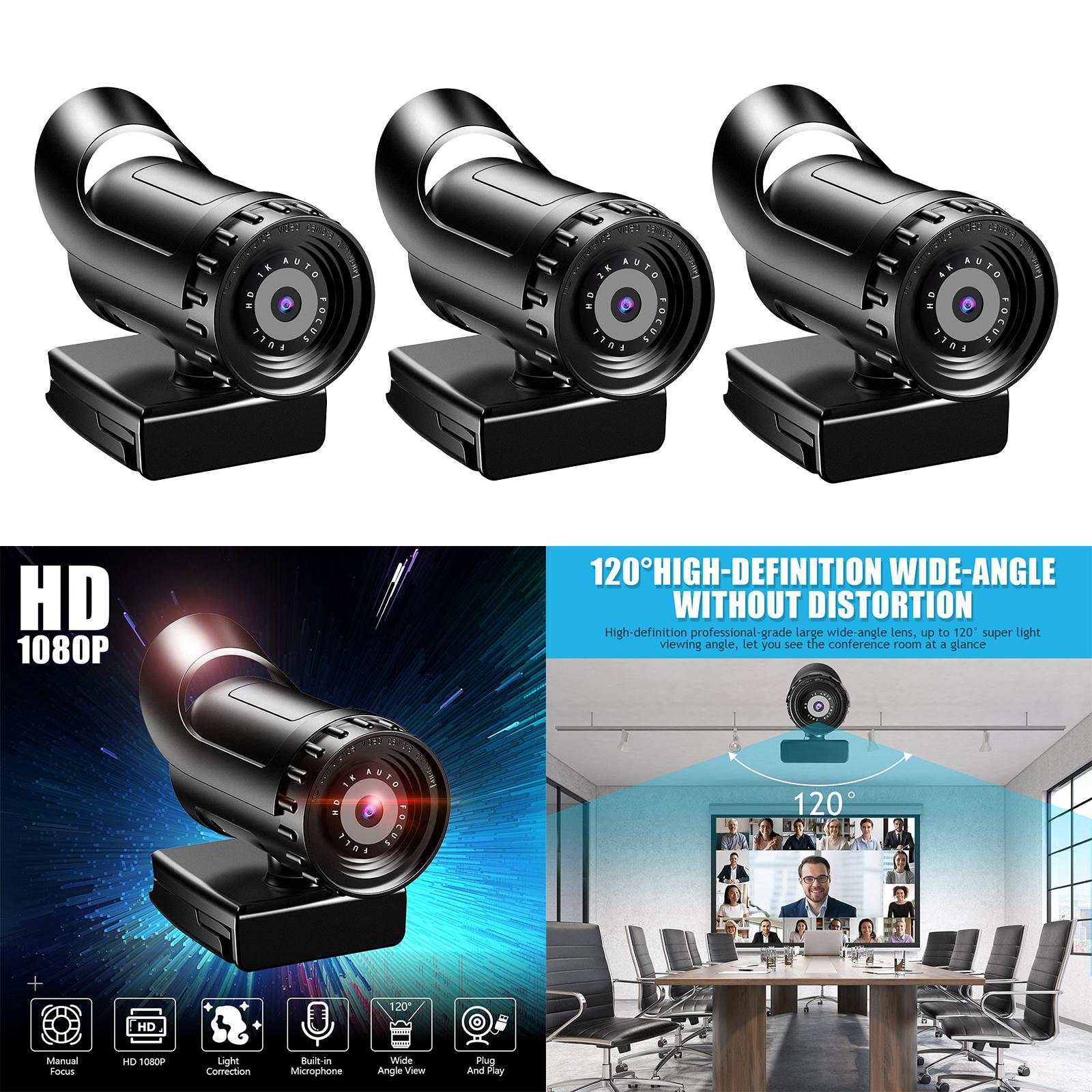 Full HD Webcam Auto Focus USB Camera Web Computer For Laptop PC 1080p 1K