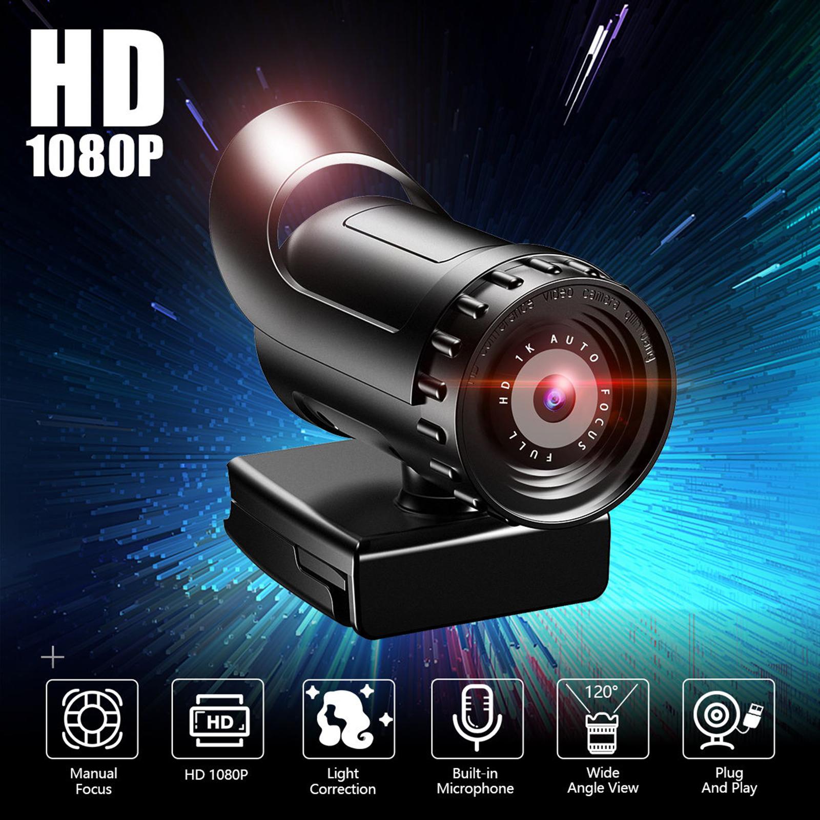 Full HD Webcam Auto Focus USB Camera Web Computer For Laptop PC 1080p 1K