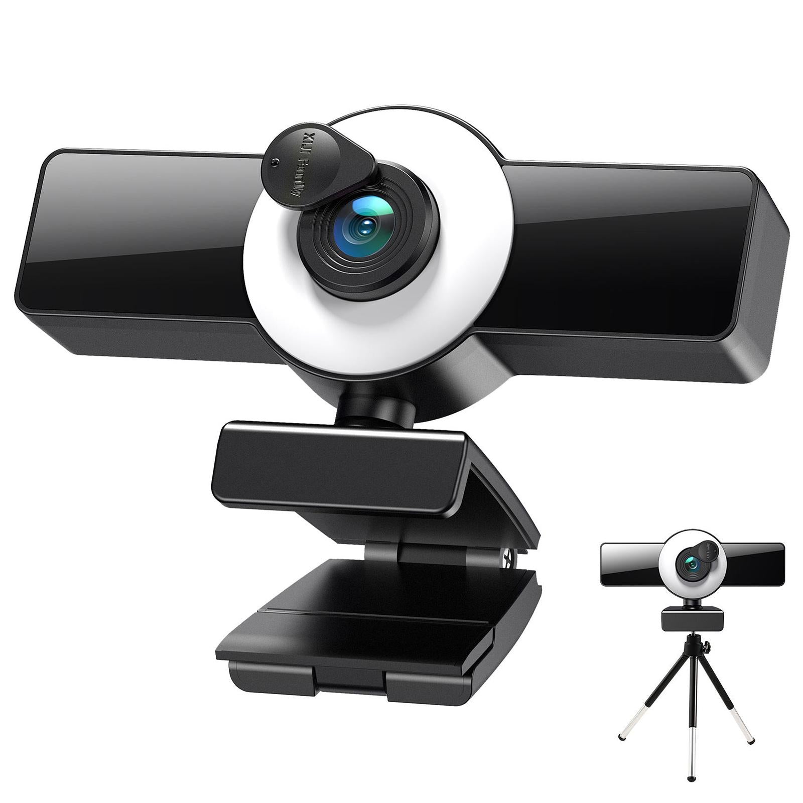 Webcam 120-degree Wide Angle for PC Video Calling Recording Live Streaming 1k