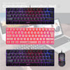 Gaming Mini Wired Keyboard RGB Backlit USB for Laptops Black keyboard