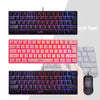 Gaming Mini Wired Keyboard RGB Backlit USB for Laptops Black keyboard