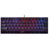 Gaming Mini Wired Keyboard RGB Backlit USB for Laptops Black keyboard