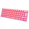 Gaming Mini Wired Keyboard RGB Backlit USB for Laptops Pink keyboard