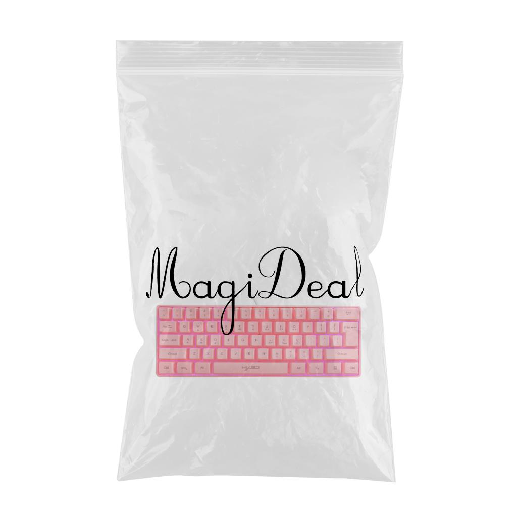 Gaming Mini Wired Keyboard RGB Backlit USB for Laptops Pink keyboard