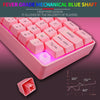 Gaming Mini Wired Keyboard RGB Backlit USB for Laptops Pink keyboard