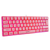 Gaming Mini Wired Keyboard RGB Backlit USB for Laptops Pink keyboard