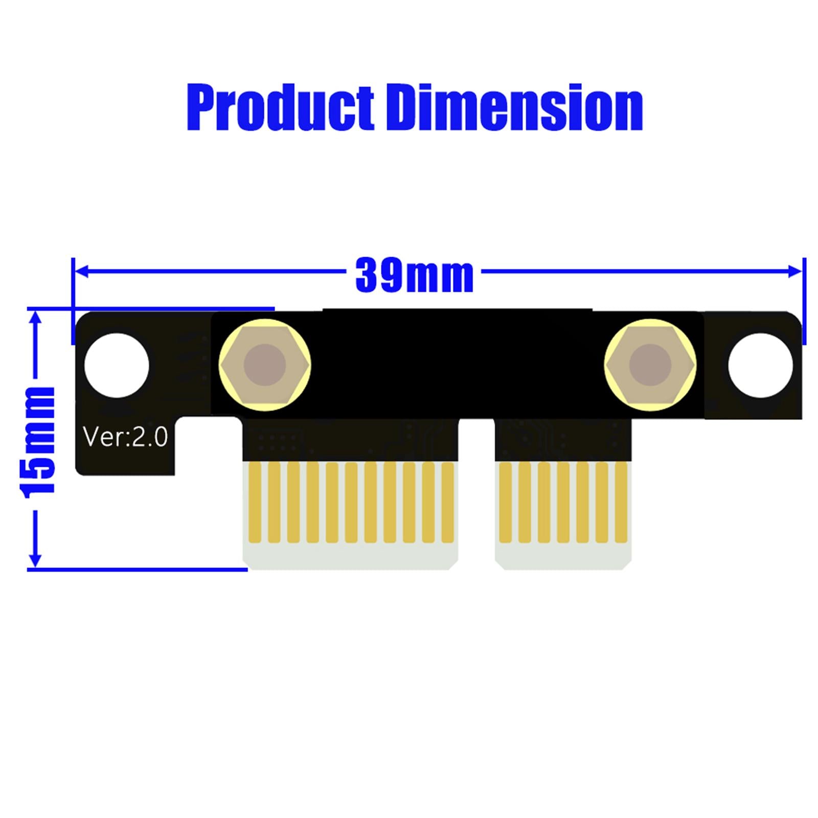 PCI-e PCI Express 36PIN 1X Extension cable Extender 90 Degree20cm magnet