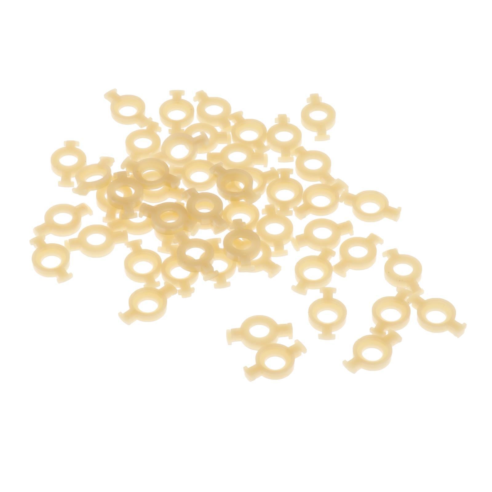 50 Pieces Plastic Trumpet Valve Guides Holder Clip for Replacement Parts