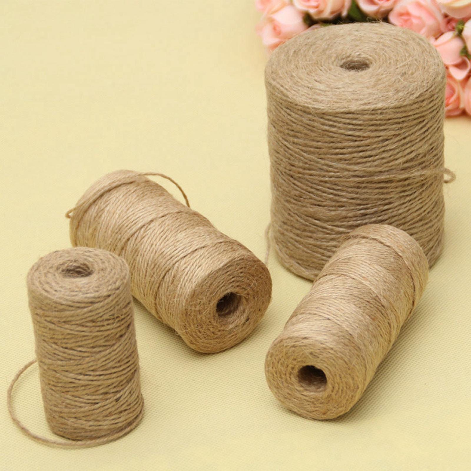 Natural Jute Twine String Durable Packing String  2mm 656 Feet