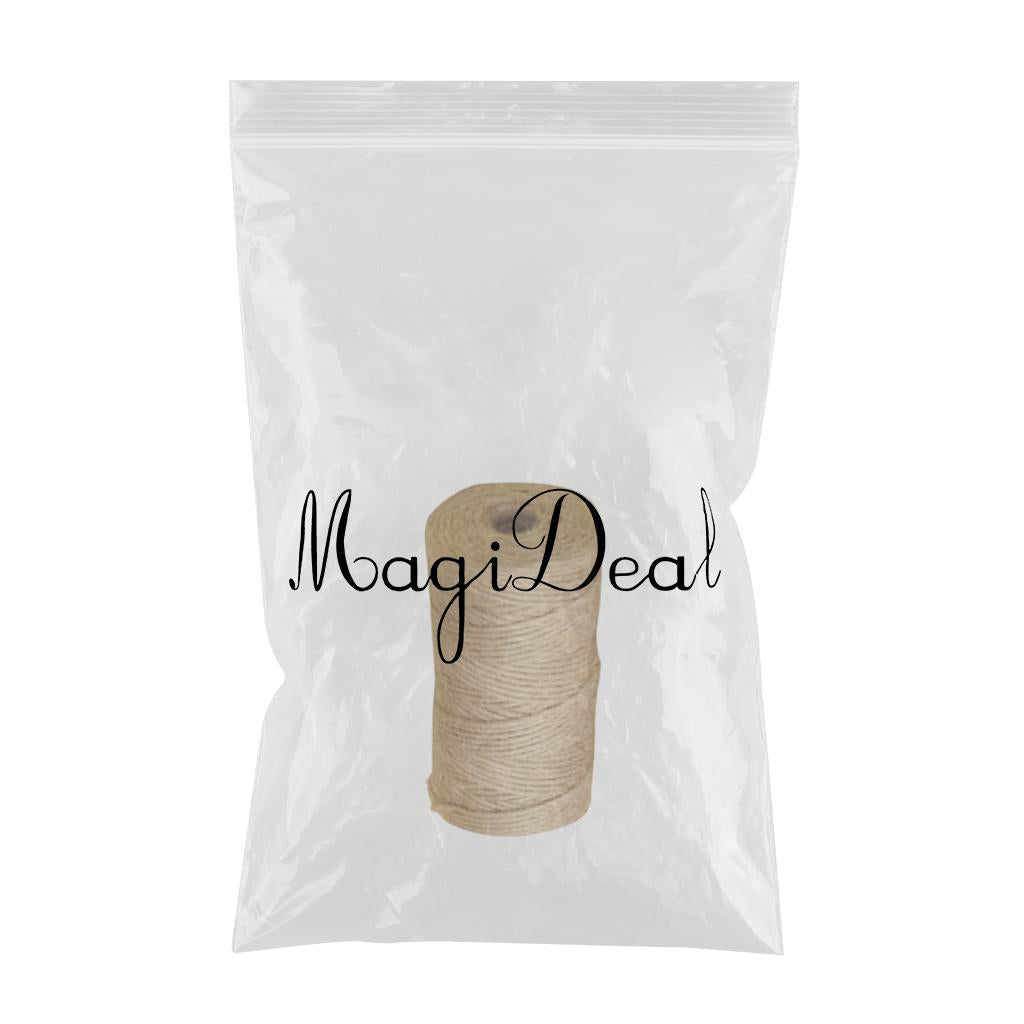 Natural Jute Twine String Durable Packing String  2mm 656 Feet