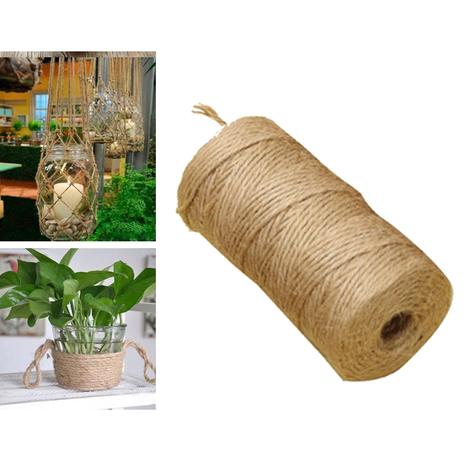 Natural Jute Twine String Durable Packing String  2mm 656 Feet