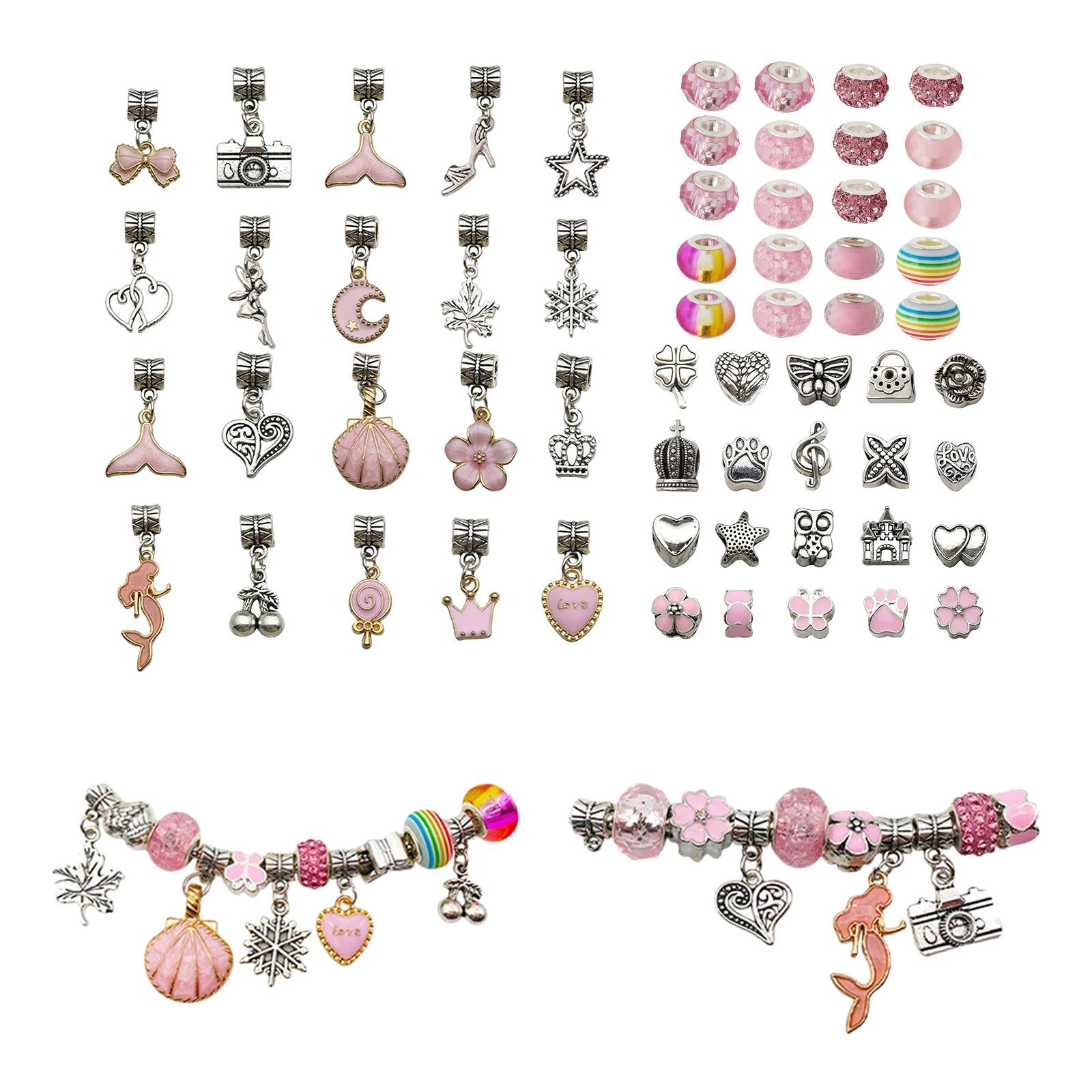 DIY Charm Bracelet Making Kit Jewelry Charms for Girls Teens DIY Craft