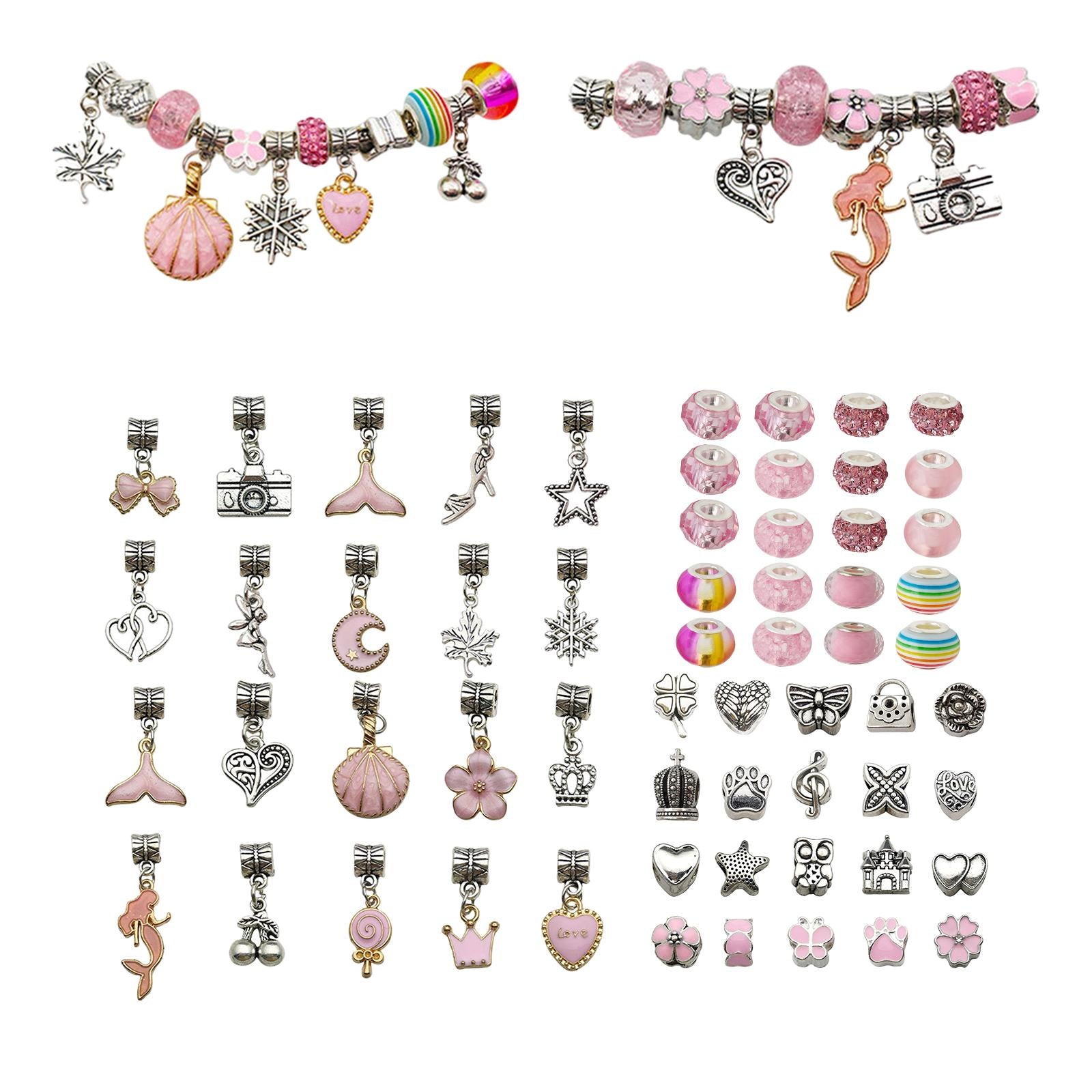 DIY Charm Bracelet Making Kit Jewelry Charms for Girls Teens DIY Craft