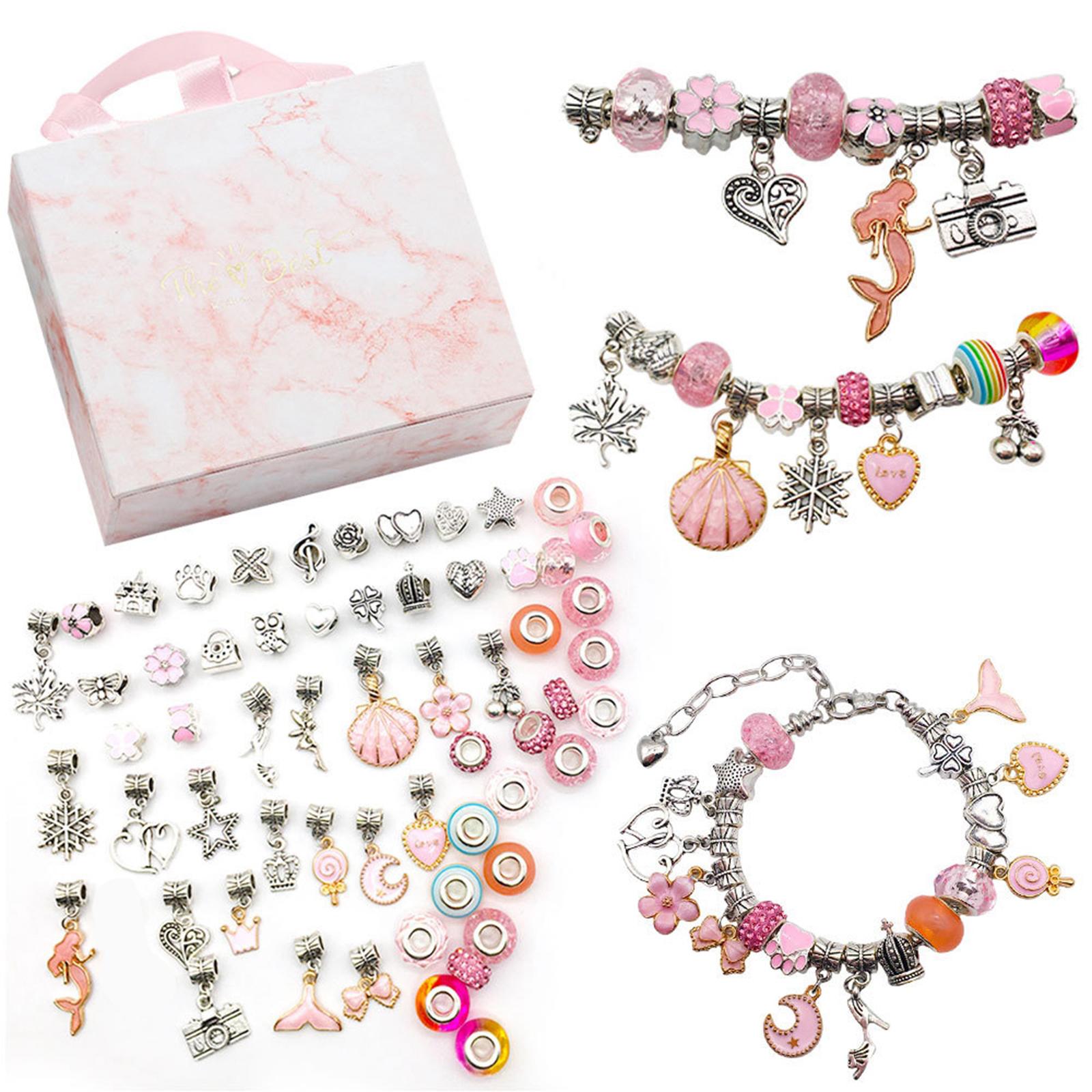 DIY Charm Bracelet Making Kit Jewelry Charms for Girls Teens DIY Craft