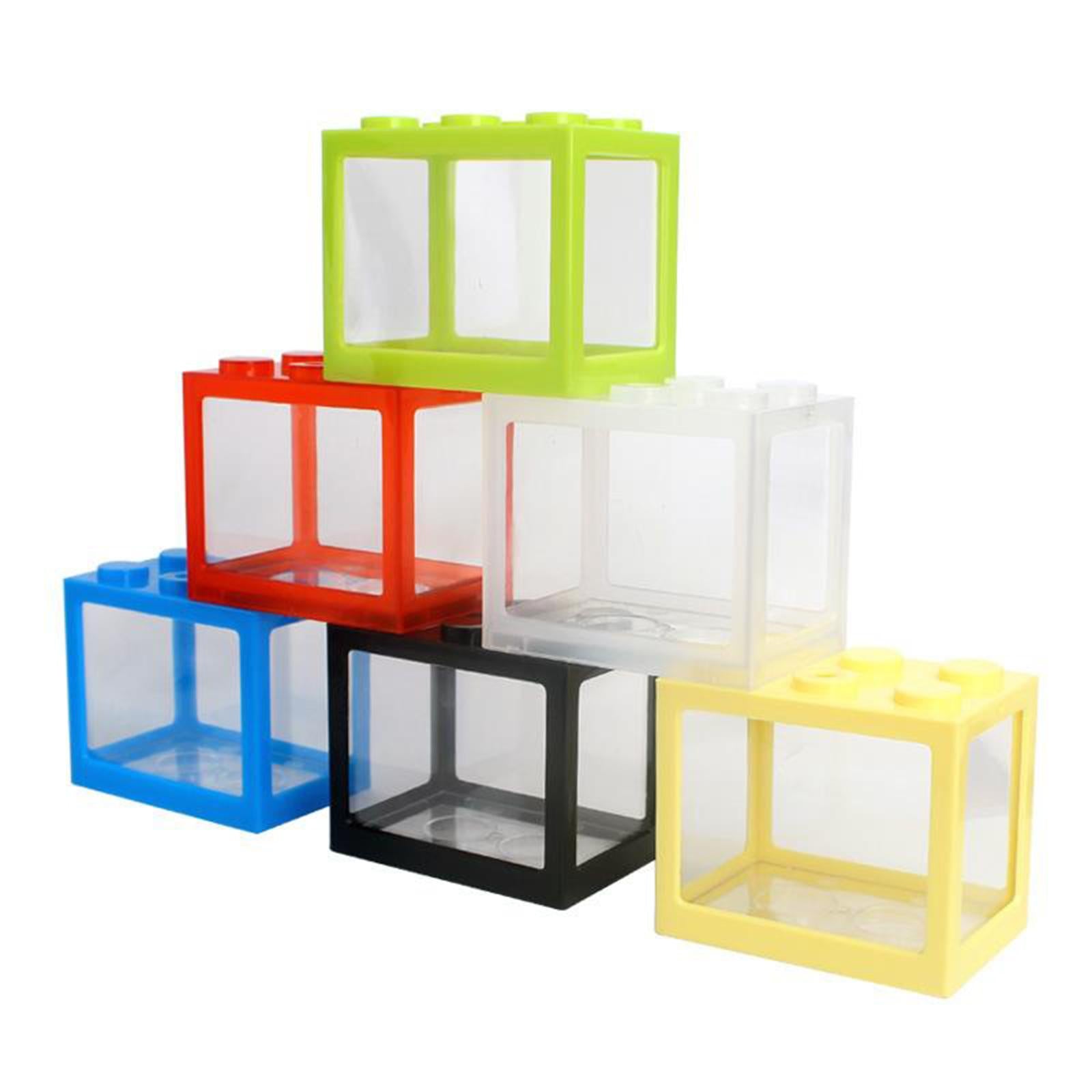 Aquarium Fish Tank Mini Building Blocks Spider Box Home Decor Red